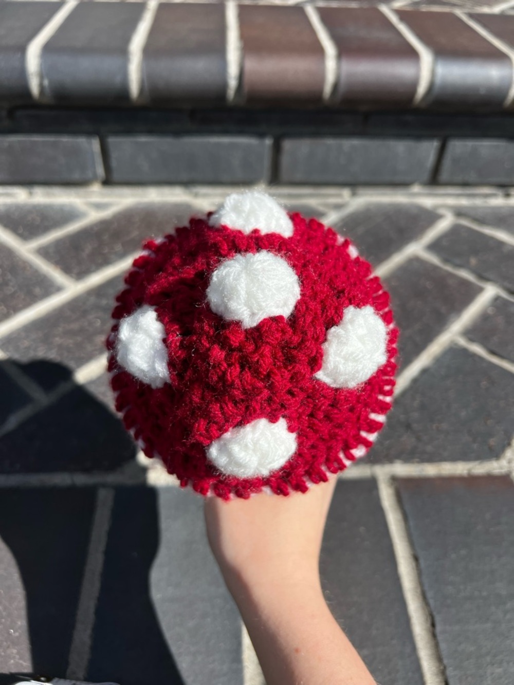 Hand Crocheted Little Mushroom Guy Stuffed Animal Plushie! - Picture 12 of 17